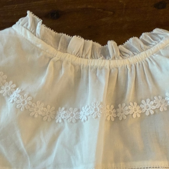 J. Crew White Lace Detail Blouse - Picture 8 of 10